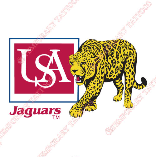 South Alabama Jaguars Customize Temporary Tattoos Stickers NO.6191